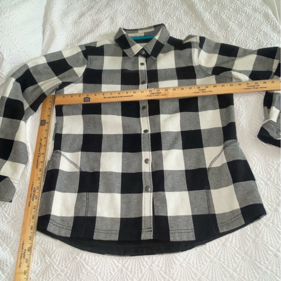 Buffalo Plaid Fleece Lined Flannel Pinnacle Shirt Jacket Size Large Orvis - Picture 9 of 12